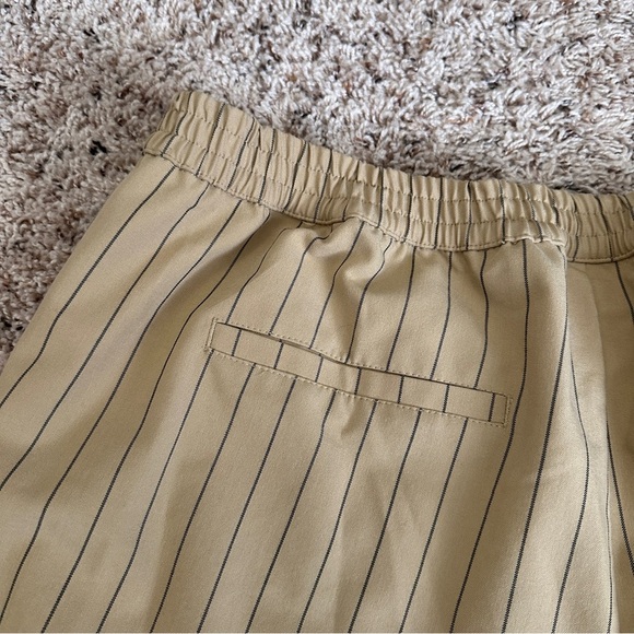 La Ligne for Target Beige Pinstripe Wide Leg Pants Elastic Waist Women’s Size 1X - Picture 10 of 15